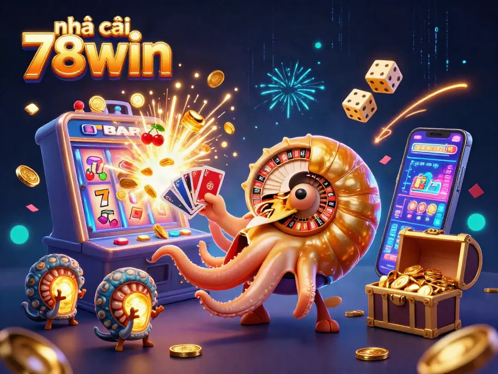 Play exciting games at nhà cái 78win, where a giant nautilus roulette wheel brings thrills.