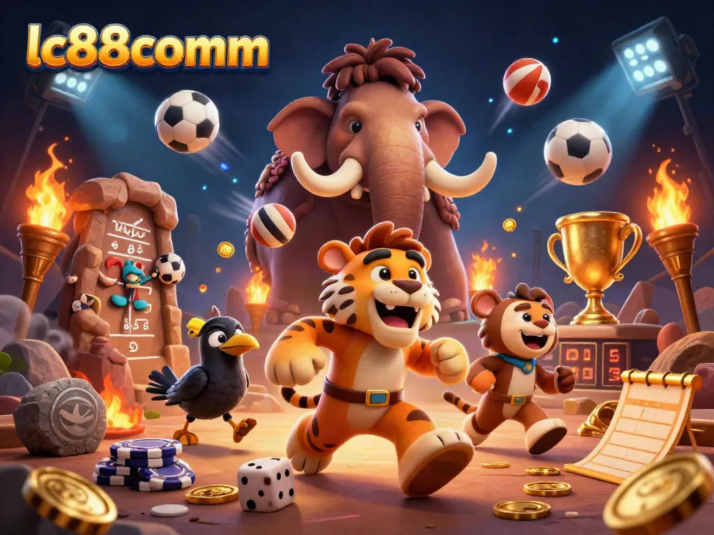 Experience thrilling gameplay at lc88comm in this vibrant 3D casino scene.
