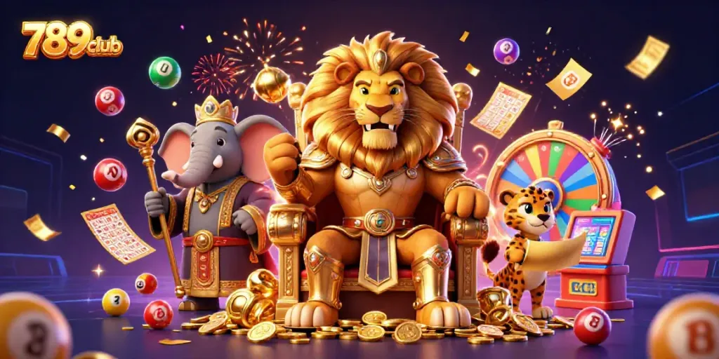 Experience the excitement of winning at 789club with dynamic gaming elements and vibrant characters celebrating.