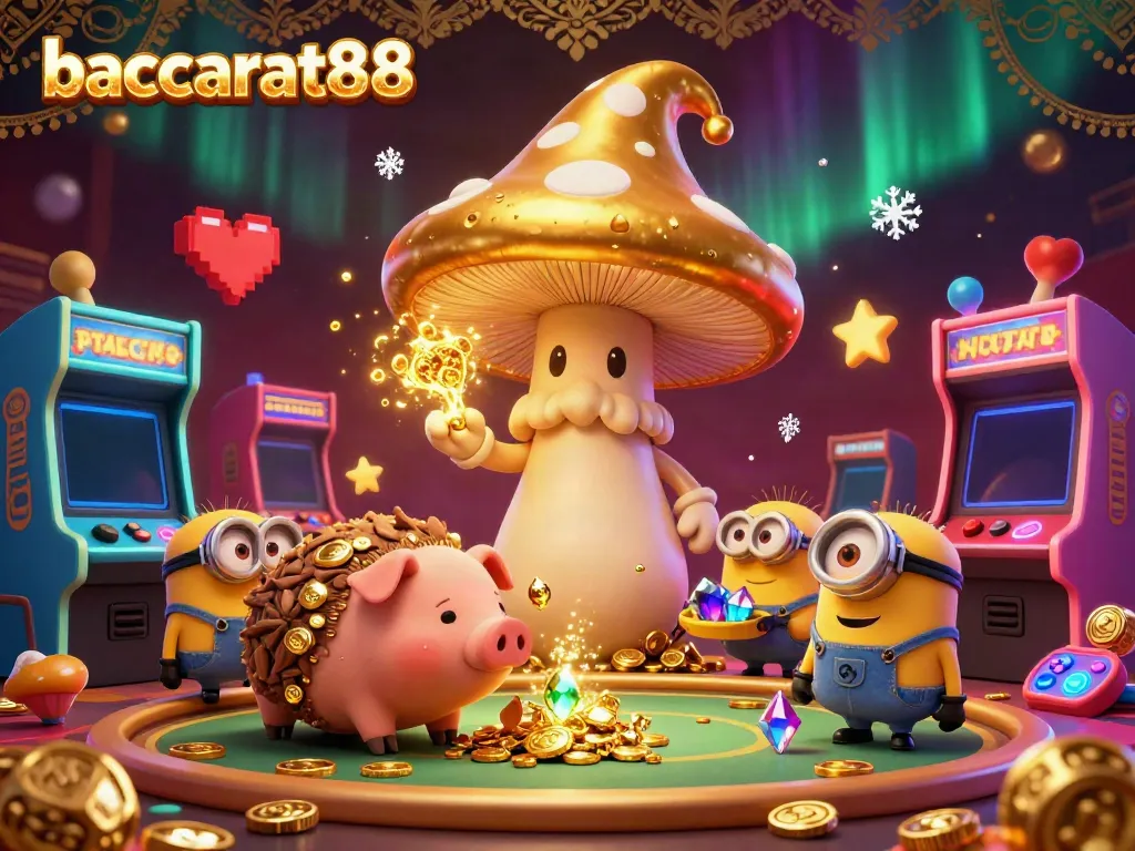 Experience winning moments at baccarat88 with a magical wizard and treasure-filled art.