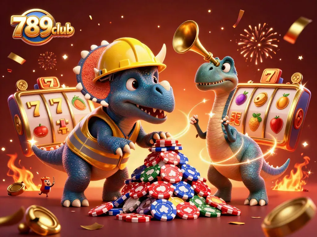 Engage with thrilling gaming experiences at 789club featuring dynamic casino scenes and celebratory elements.