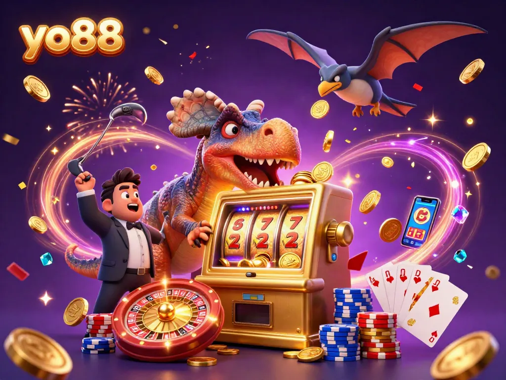 Catch golden winnings at yo88 with a pachycephalosaurus hitting a jackpot!