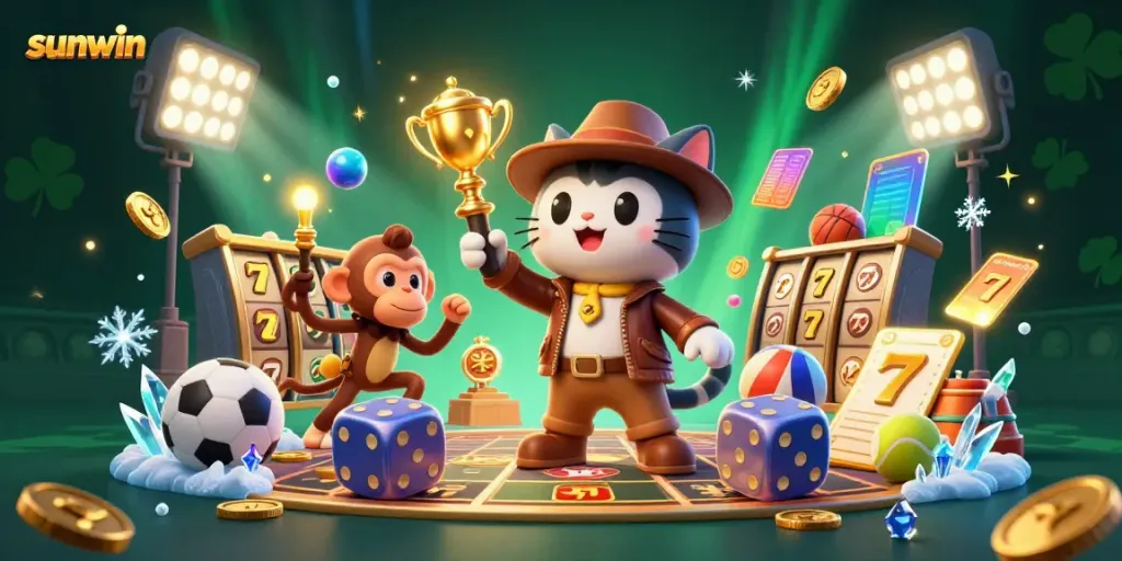 Engage in thrilling slot gameplay with the sunwin platform, featuring vibrant animations and dynamic scenes.